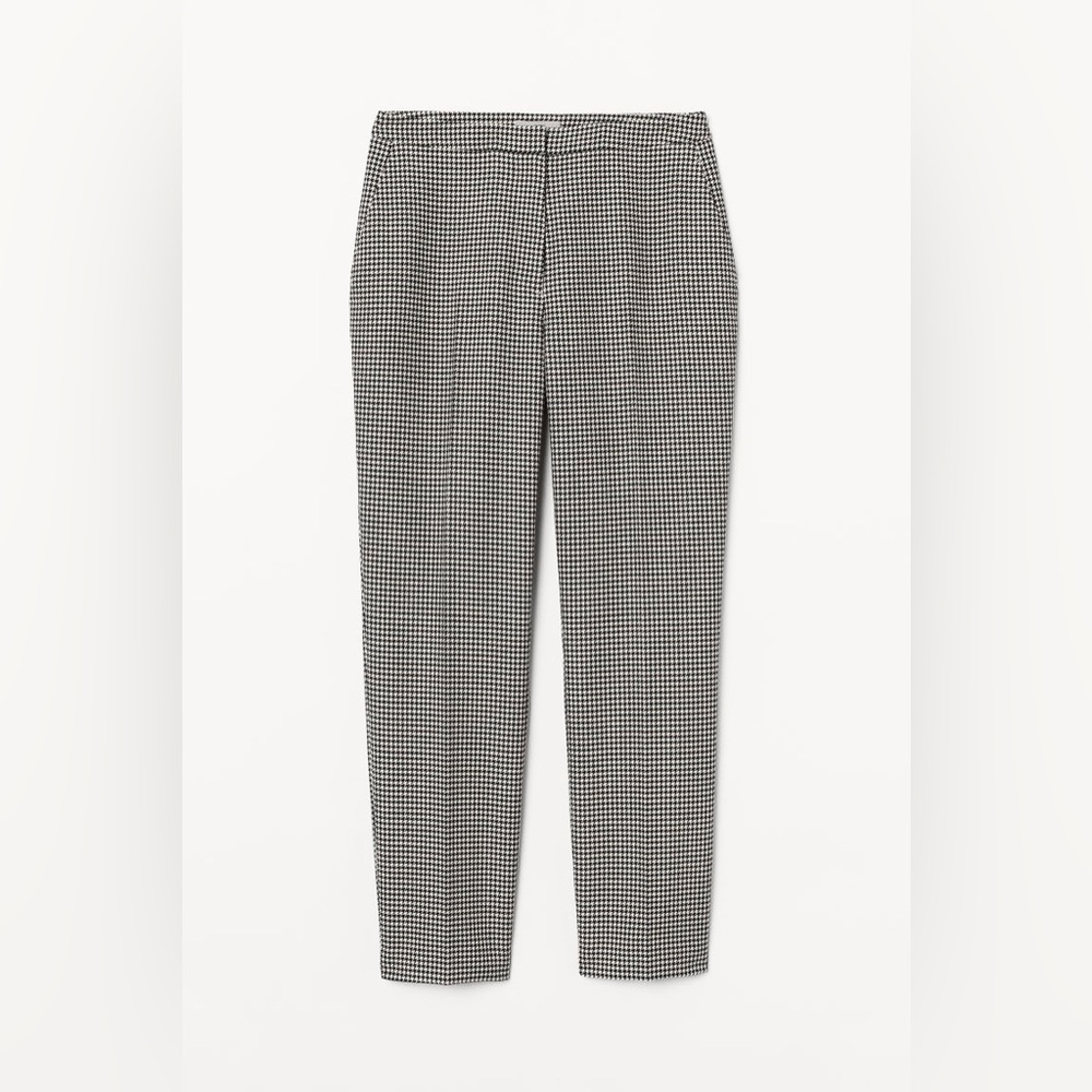 H&M Black and Cream Houndstooth Slacks, 2